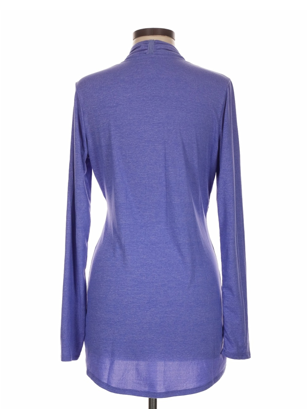 Athleta Krishna Tunic Top Purple Deep V-Neck Long Sleeve Thumbholes Women  Large - Picture 2 of 7